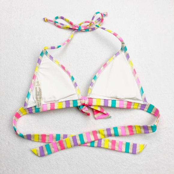 Victoria's Secret Multicolored Bikini Halter Top - Picture 3 of 5